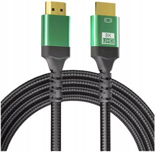 KABEL HDMI 2.1 8K 60HZ 4K 144HZ PRZEWÓD 3M PRZYŁĄCZE SOLIDNY ELASTYCZNY