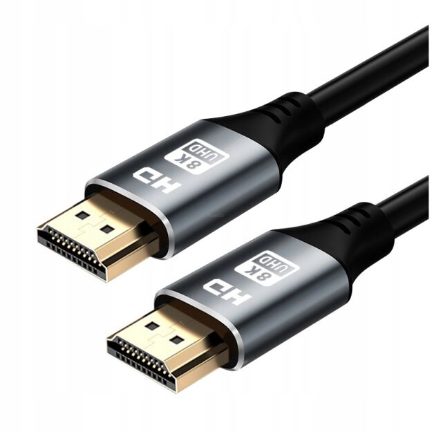 KABEL HDMI 2.1 8K 60HZ 4K 120HZ PRZEWÓD 3M PRZYŁĄCZE SOLIDNY ELASTYCZNY