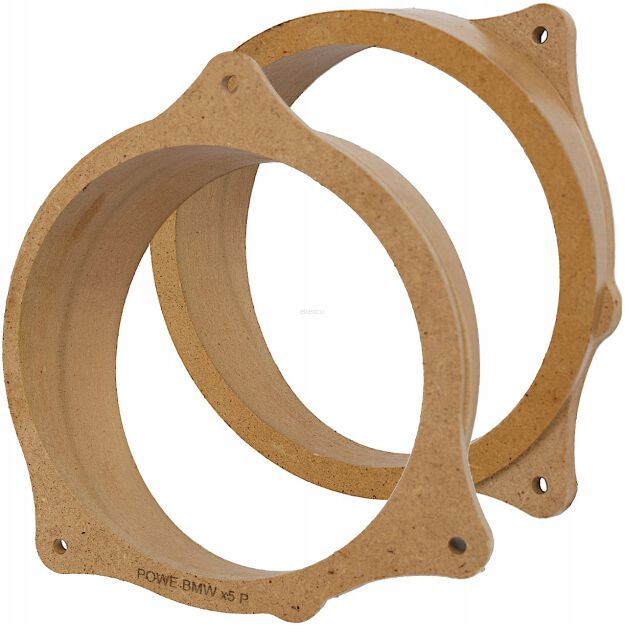 BMW X5 E53 1999-2006 - dystanse MDF pod głośniki 165mm