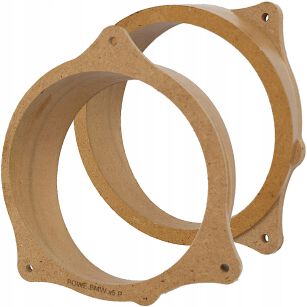 BMW X5 E53 1999-2006 - dystanse MDF pod głośniki 165mm