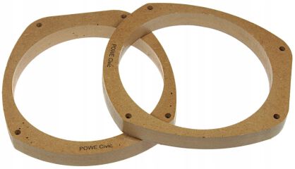 Honda Accord, Civic, CRX, Prelude, Rover 400, 45, 600 - dystanse MDF pod głośniki 165mm