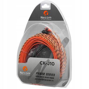 NECOM CK J10 - Zestaw instalacyjny kabli do wzmacniacza 10mm2
